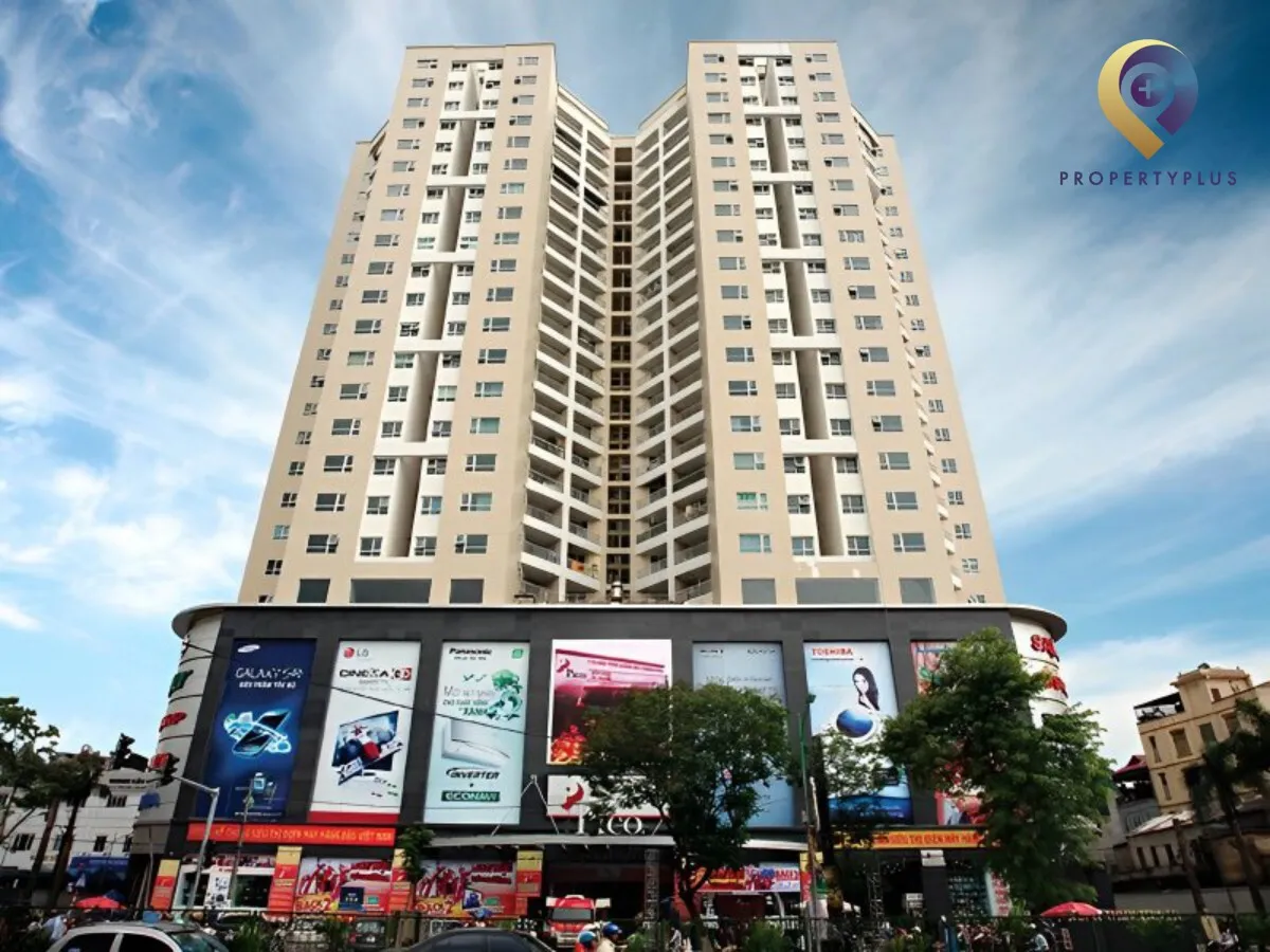 Toàn cảnh tòa nhà Xuân Thủy Tower tại quận Cầu Giấy, Hà Nội